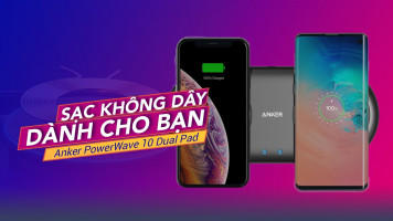 Đế sạc không dây Anker sạc nhanh nhiều thiết bị | Anker PowerWave 10 Dual Pad