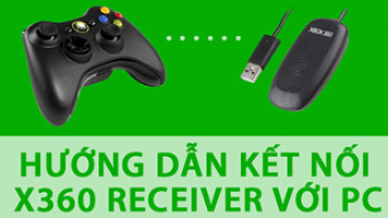 Hướng dẫn kết nối Xbox 360 Wireless Controller for Windows