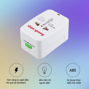 Ổ Cắm Du Lịch Điện Quang Universal Adapter
