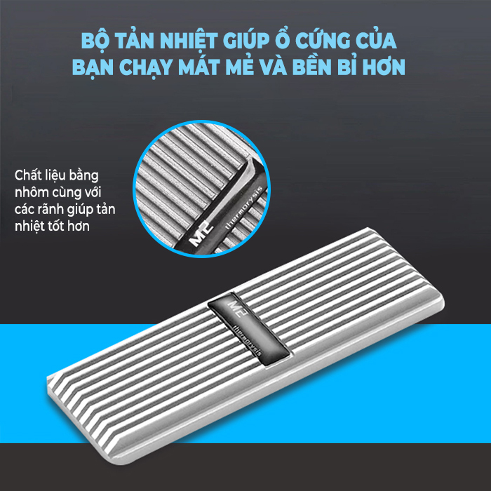 Bộ tản nhiệt cho NVMe M.2 2280 Bộ tản nhiệt cho NVMe M.2 2280