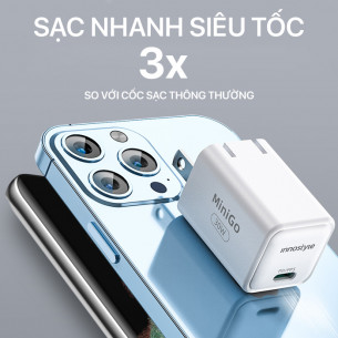 Innostyle MiniGo 30W GaN PD Charger - IC30GWHT Innostyle MiniGo 30W GaN PD Charger - IC30GWHT
