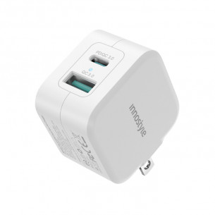 Innostyle MiniGo Pro III 20W Dual-Port PD Charger - IC20-2PDWHI Innostyle MiniGo Pro III 20W Dual-Port PD Charger - IC20-2PDWHI