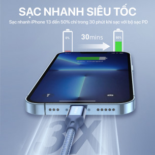 Innostyle PowerFlex USB-C to Lightning Cable 1.5M - ICL150AL