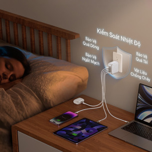 Sạc Innostyle Gan Supercube 3C1A 100W - IC100GWHT Sạc Innostyle Gan Supercube 3C1A 100W - IC100GWHT