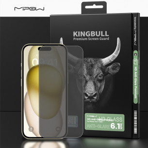 Dán Cường Lực Chống Vân Tay IPhone 15 Mipow Kingbull Anti-Glare Premium HD Dán Cường Lực Chống Vân Tay IPhone 15 Mipow Kingbull Anti-Glare Premium HD