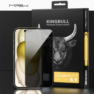 Dán Cường Lực Chống Nhìn Trộm IPhone 15 Mipow Kingbull Anti-Spy Premium HD Dán Cường Lực Chống Nhìn Trộm IPhone 15 Mipow Kingbull Anti-Spy Premium HD