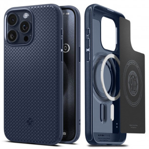 Case Spigen Mag Armor MagFit iPhone 15 Pro Max 6.7 Inch 2023 - Navy Blue