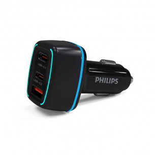 Philips Car Charger PD65W 2PD+1QC - DLP2557