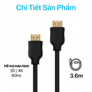 Philips - HDMI With Ethernet Cable, 4K UHD, 3D Enable 3.6M - SWV1438 Philips - HDMI With Ethernet Cable, 4K UHD, 3D Enable 3.6M - SWV1438