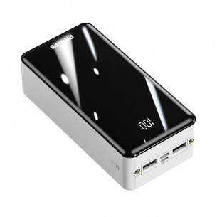 Philips - Polymer Battery 22.5 With 3 Cables Power Bank 30,000mAh - DLP9693