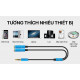 Cáp Chuyển Đổi Âm Thanh Philips - Audio Cable AUX 3.5MM Male To 2x3.5MM Female 