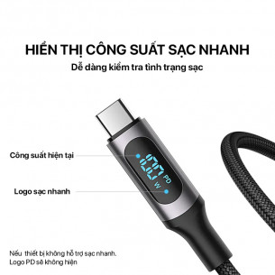Cáp Sạc Philips Sync & Charge Type-C To Type-C 2M Digital Display - DLC9102