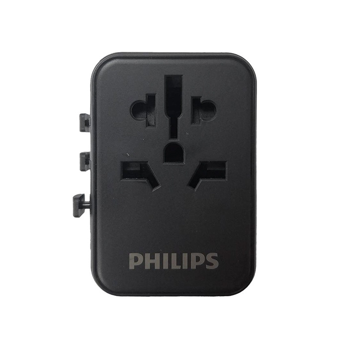 Ổ cắm điện du lịch Philips Universal Socket -  (US/EU/AUS/UK PLUGS)