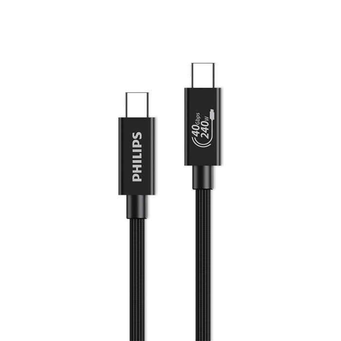 Philips -  Cáp sạc Sync & Charge Type-C TO TYPE-C 1M USB4.0/240W/40G 
