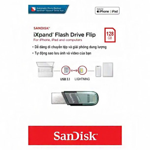 Sandisk iXpand Flash Drive Flip 128GB Sandisk iXpand Flash Drive Flip 128GB
