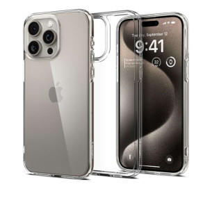 Case Spigen Ultra Hybrid iPhone 15 Pro 6.1 Inch 2023 - Crystal Clear Case Spigen Ultra Hybrid iPhone 15 Pro 6.1 Inch 2023 - Crystal Clear