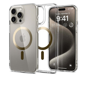 Case Spigen Ultra Magfit iPhone 15 Pro Max 6.7 Inch 2023 - Gold