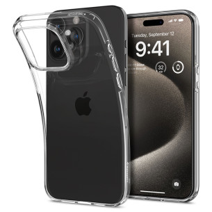 Case Spigen Liquid Crystal iPhone 15 Pro 6.1 Inch 2023 - Crystal Clear Case Spigen Liquid Crystal iPhone 15 Pro 6.1 Inch 2023 - Crystal Clear