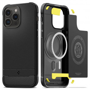Case Spigen Iphone 14 Pro Max Rugged Armor Magfit Black