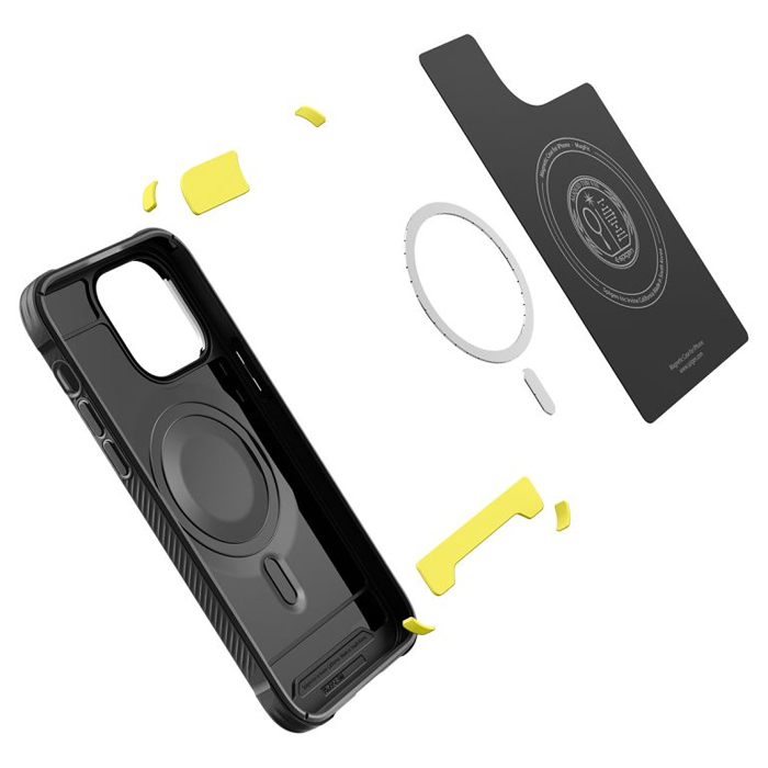 Case Spigen Iphone 14 Pro Max Rugged Armor Magfit Black