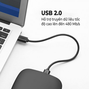 Cáp chuyển đổi Ugreen USB 2.0 Male To Male Cable 3m Black 30136