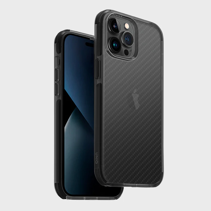 Case UNIQ Combat Aramid For IPhone 14 Pro Max - Smoke