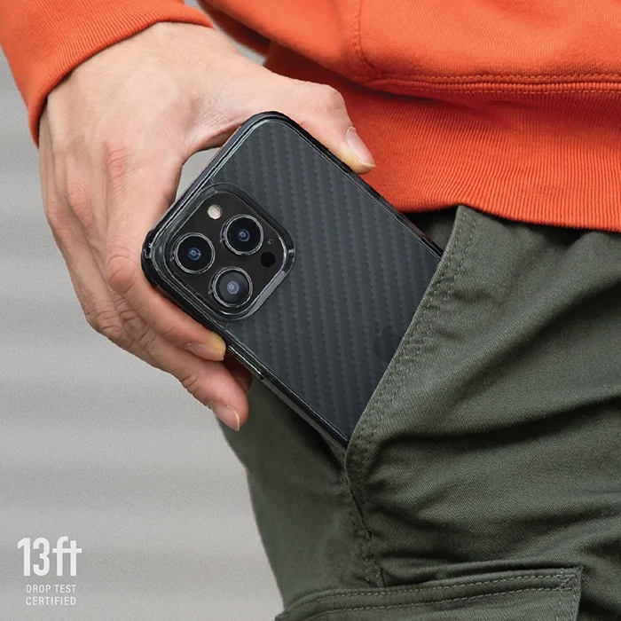 Case UNIQ Combat Aramid For IPhone 14 Pro Max - Smoke