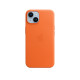 Apple Leather Case with MagSafe for iPhone 14 - Orange