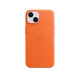 Apple Leather Case with MagSafe for iPhone 14 - Orange