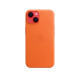 Apple Leather Case with MagSafe for iPhone 14 - Orange
