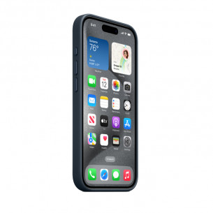 Apple FineWoven Case With Magsafe For iPhone 15 Pro Max - Pacific Blue Apple FineWoven Case With Magsafe For iPhone 15 Pro Max - Pacific Blue