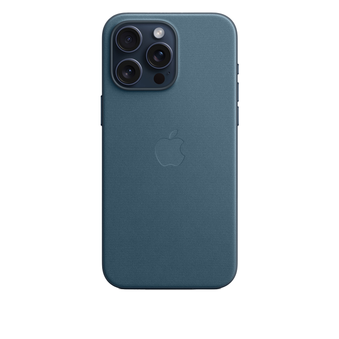 Apple FineWoven Case With Magsafe For iPhone 15 Pro Max - Pacific Blue
