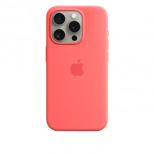 Apple Silicon Case with MagSafe for iPhone 15 Pro - Guava