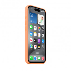 Apple Silicon Case with MagSafe for iPhone 15 Pro - Orange Sorbet