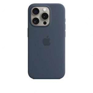 Apple Silicon Case with MagSafe for iPhone 15 Pro - Storm Blue