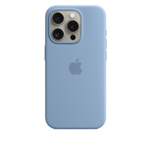 Apple Silicon Case with MagSafe for iPhone 15 Pro - Winter Blue