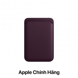 iPhone Leather Wallet with MagSafe - Dark Cherry