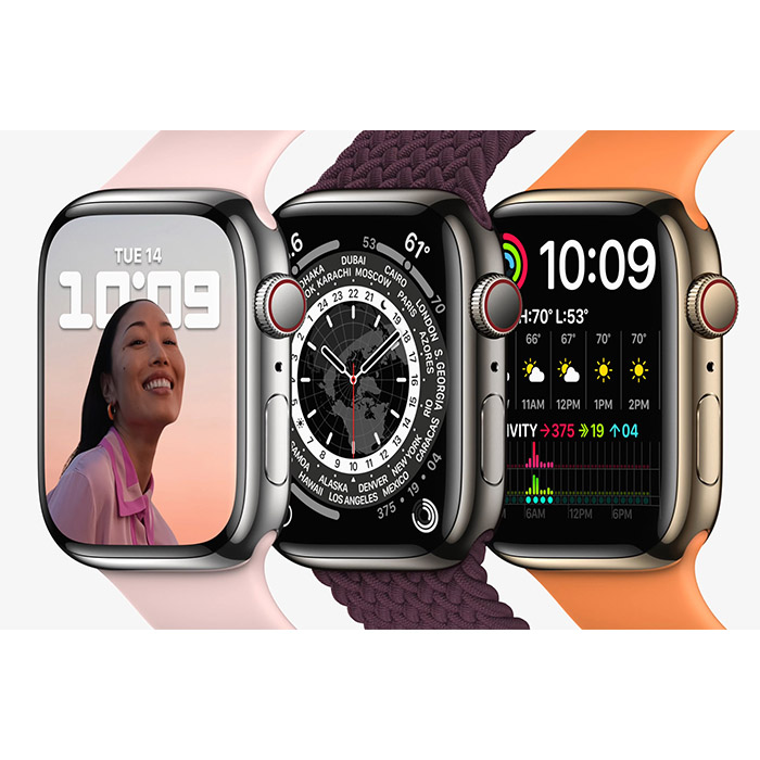 Apple Watch Series 7 GPS+Cellular 45MM Gold Stainless Steel Case with Gold Milanese Loop Apple Watch Series 7 GPS+Cellular 45MM Gold Stainless Steel Case with Gold Milanese Loop