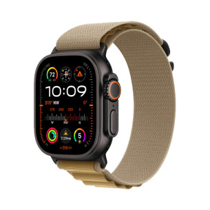 Apple Watch Ultra 2 GPS + Cellular 49MM Black Titanium - Tan AlPine Loop 