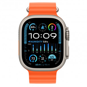 Apple Watch Ultra 2 GPS + Cellular 49MM Titanium - Orange Ocean Band
