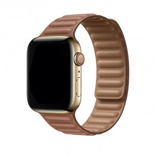 Apple Watch Band Dual Magnetic Saddle Brown