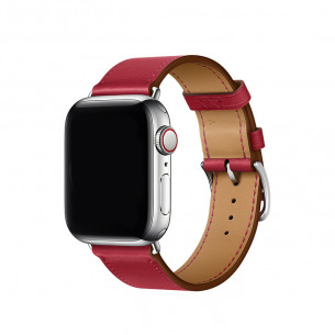 Apple Watch Band Rouge Piment Swift Leather Single Tour