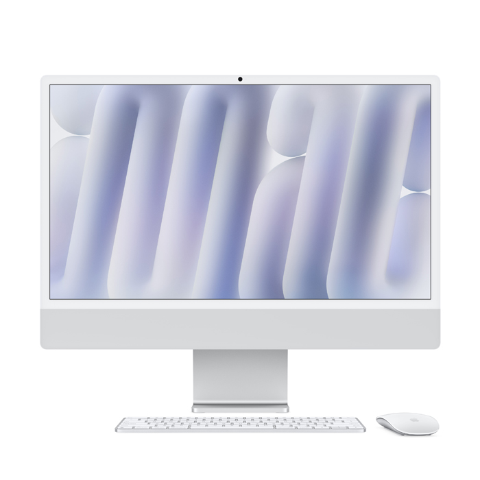 iMac 4.5k 24 -inch  2024 - M4/8CPU/8GPU/16GB/256GB - Silver