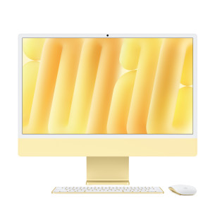 iMac 4.5k 24 -inch  2024 - M4/8CPU/8GPU/16GB/256GB - Yellow
