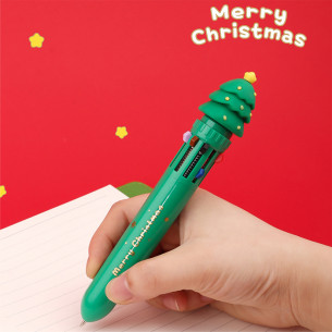 Bút Bi 10 Màu Christmas - 10 Color Ball Pen (1 Cây) Bút Bi 10 Màu Christmas - 10 Color Ball Pen (1 Cây)