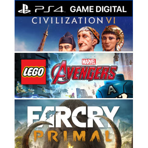 Civilization VI + LEGO Avengers + Far Cry Primal