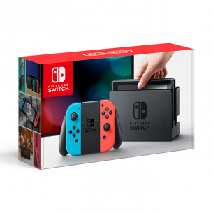 Nintendo Switch with Neon Joy‑Con Mod Chip Cũ + Thẻ nhớ 128GB