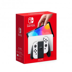 Nintendo Switch OLED model with White Joy‑Con