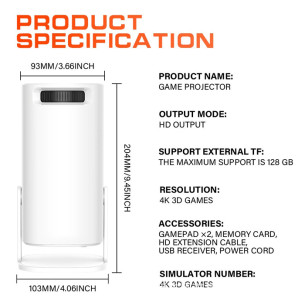 Retro Game Projector P30 Max – 64GB Retro Game Projector P30 Max – 64GB