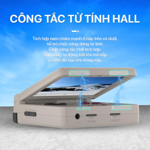 Anbernic - Retro Gamboy Flip RG35XXSP - 64GB  - Gray Anbernic - Retro Gamboy Flip RG35XXSP - 64GB  - Gray